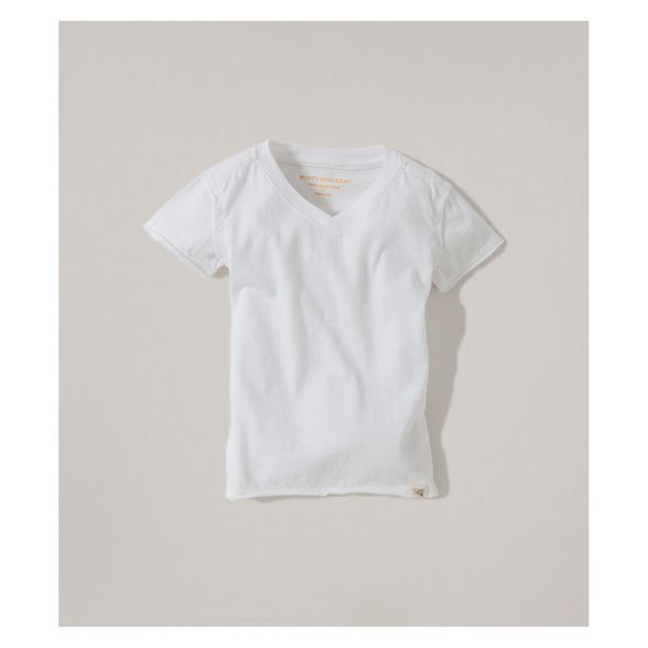 Burt's Bees Baby® Organic Cotton V-Neck Short Sleeve T - Shirt - Cloud | Target