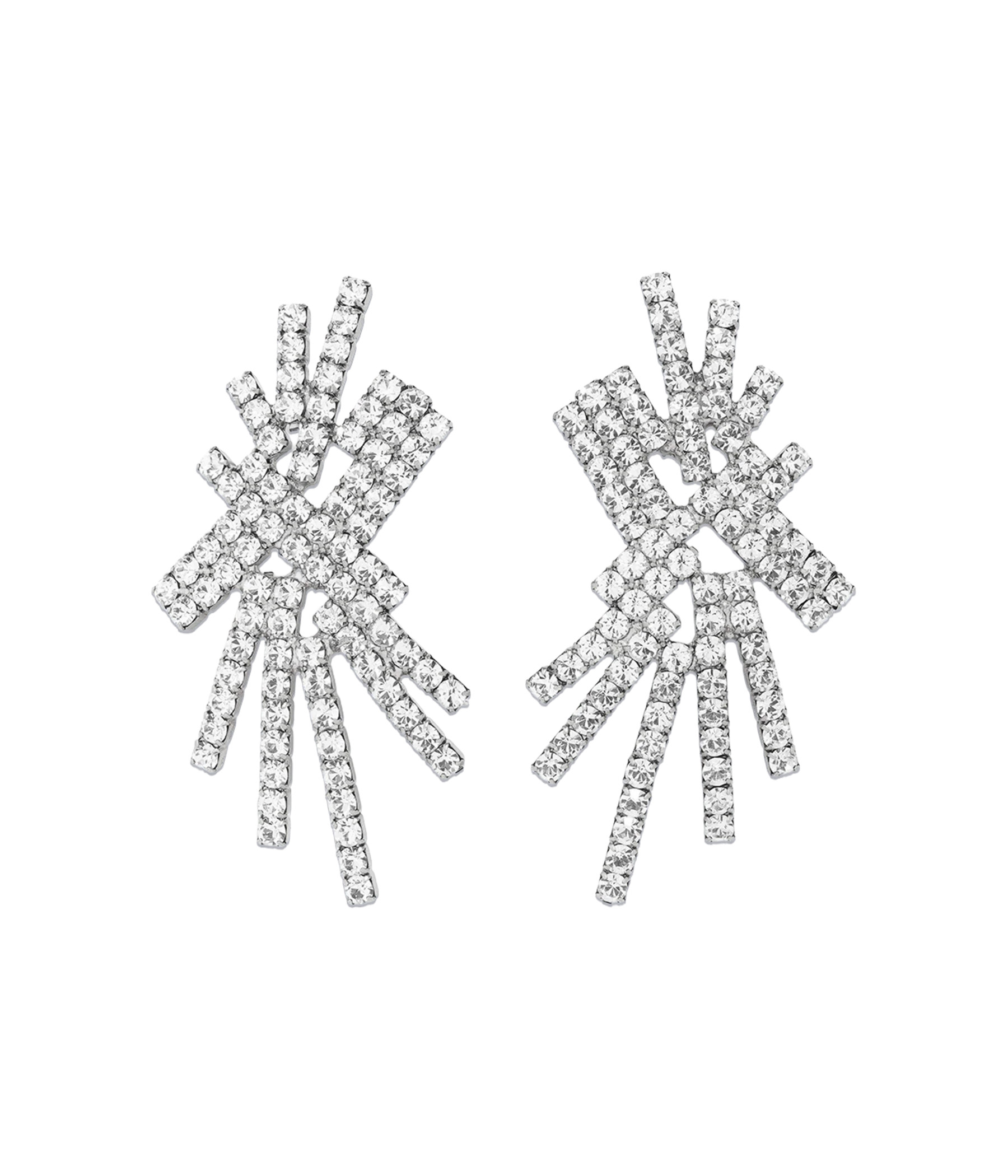 Madison Statement Earrings in Crystal | Loren Hope Designs