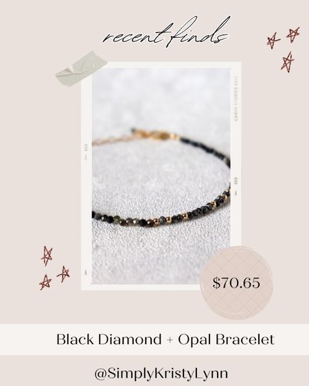 Beautiful black diamond and opal bracelet, Mother’s Day gift, gift for mom, Etsy seller, gift guide for her 

#LTKunder100 #LTKsalealert #LTKGiftGuide