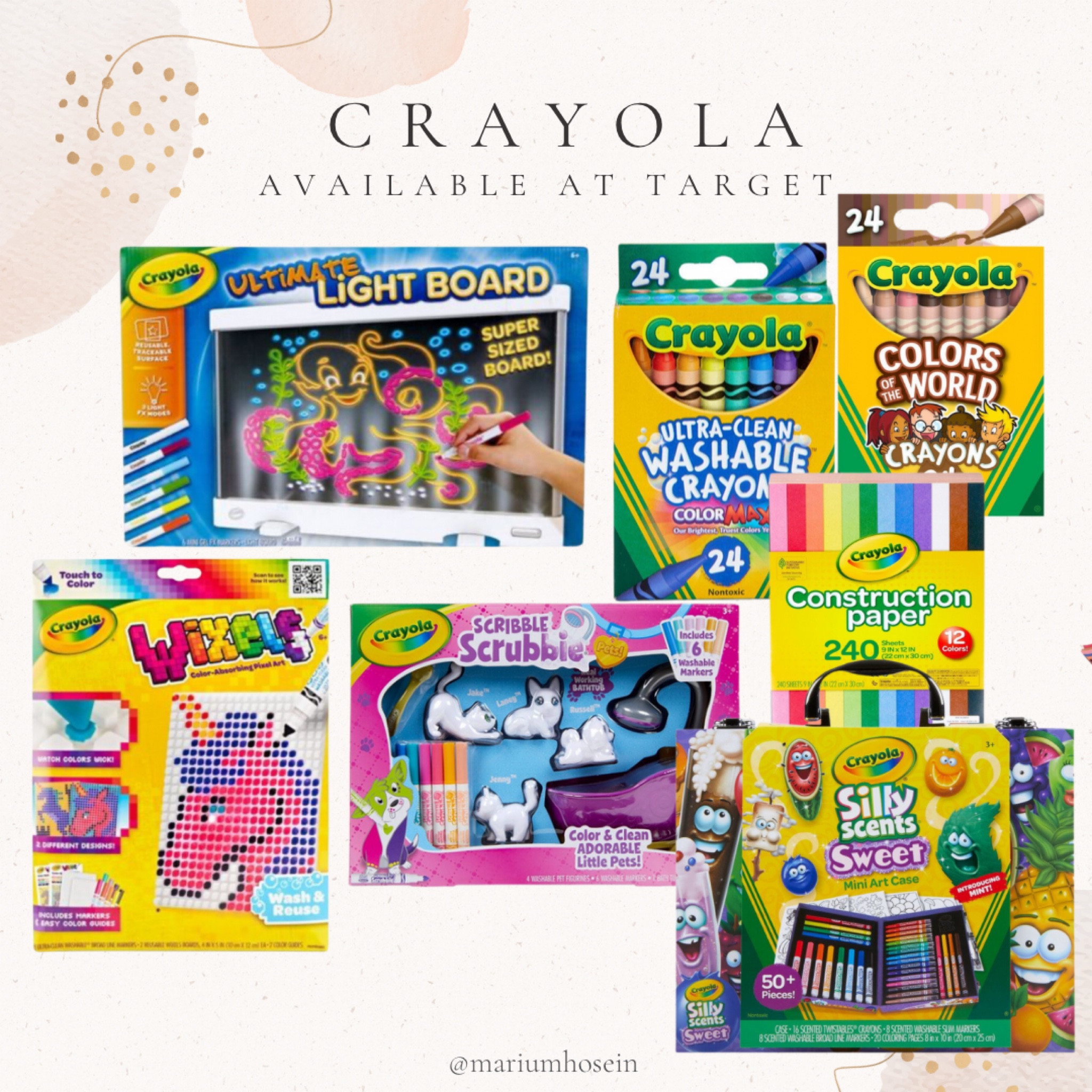 #ad Looking for a great gift for your kids? Look no further. Crayola products @target are your one stop shop for all things creative. 
@cyayola 
#target #targetpartner #crayola 