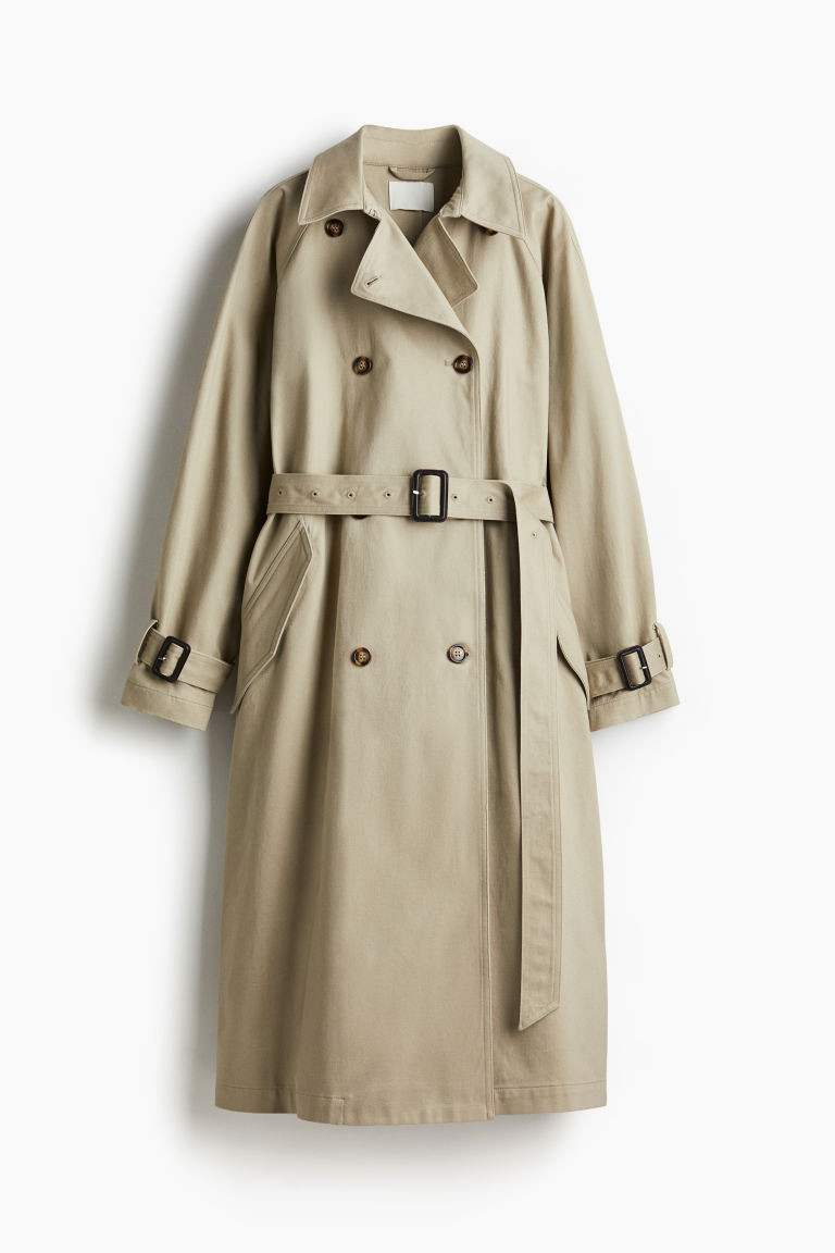 H & M - Belted trench coat - Beige | H&M (FR, IT, ES, PT, BE)