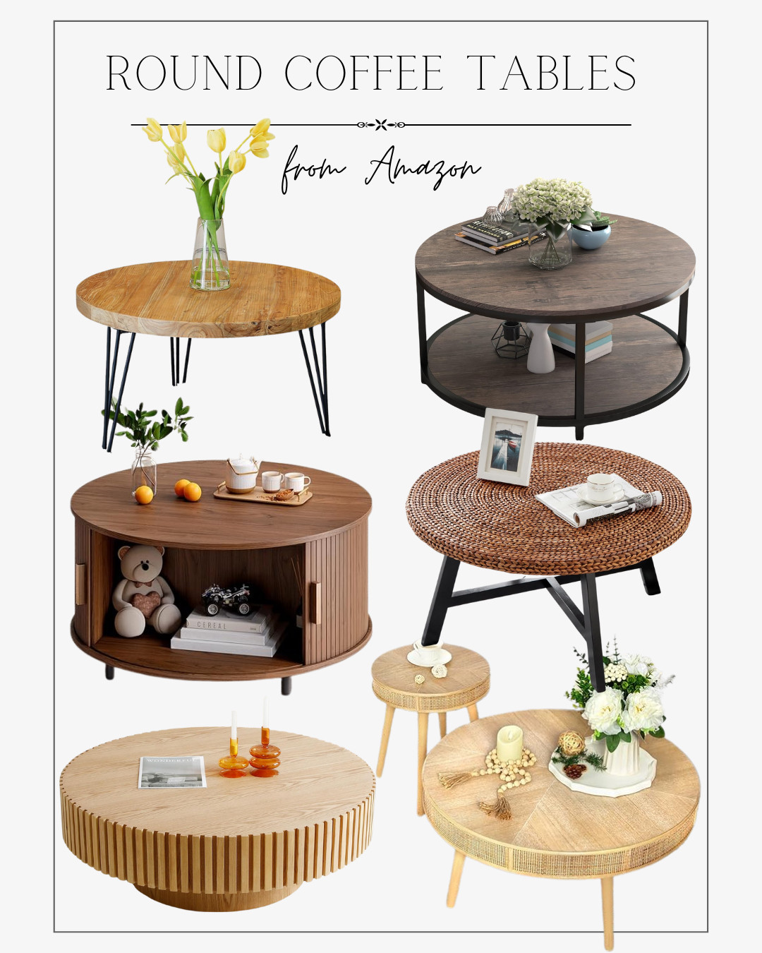 10 Beautiful Round Coffee Tables from Amazon 

 #LTKHome