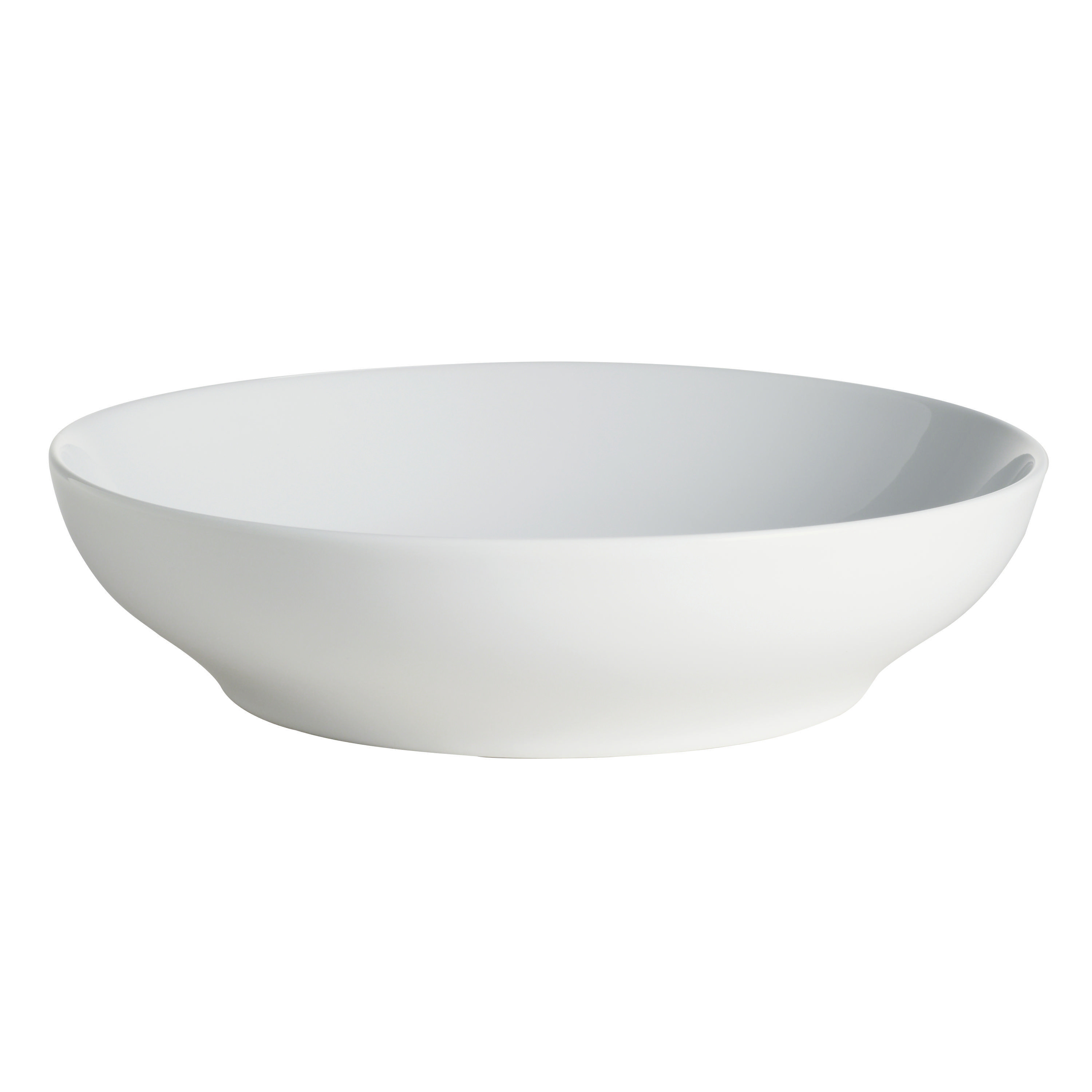 White Porcelain Spin Pasta Bowl Set Of 4 | World Market