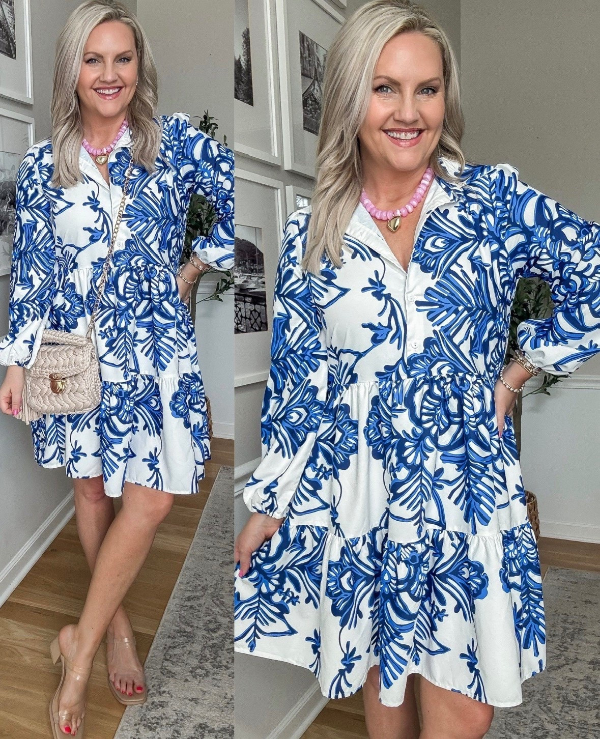 This dress is giving effortless and elevated all at once 💙 The blue and white print feels so fresh, and the flowy fit makes it an easy throw on that still looks styled. Perfect for brunch, vacation, or anything in between.

blue and white dress summer dress vacation outfit brunch outfit flowy dress casual chic effortless style spring dress lightweight dress mom style easy outfit feminine style lovelylifestyling 

#LTKSeasonal #LTKMothersDay #LTKootd