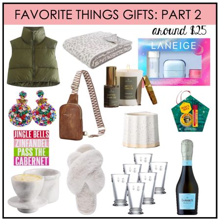 Part 2 of the favorite things party gifts. Everything is around $25. Some items were combined and some items for split up to get to that price point. These but I’ll make great holiday gifts.

#LTKHoliday #LTKGiftGuide #LTKSeasonal