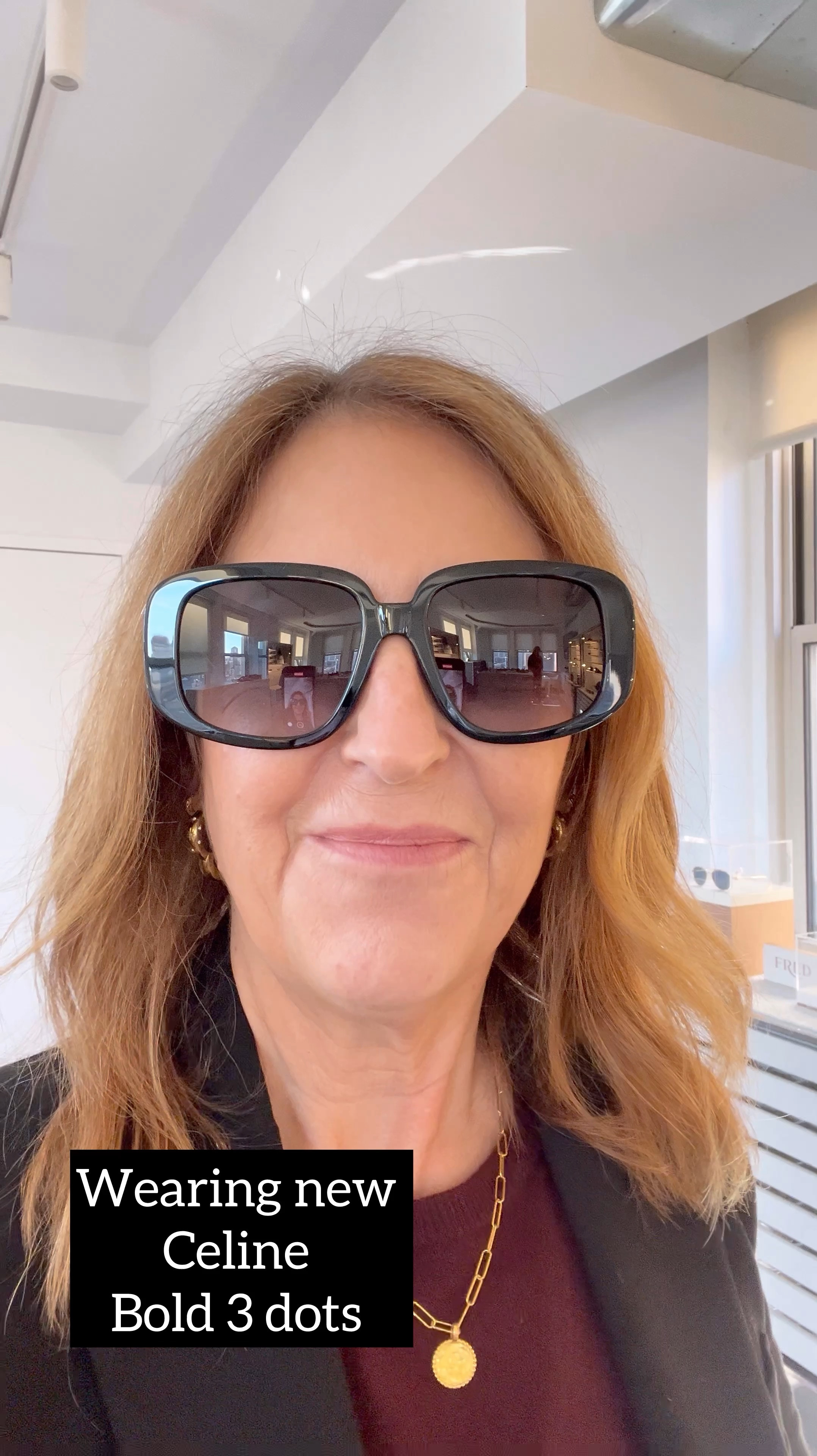 Here are a few of my favorite sunglasses I tried on at the Thelios LVMH showroom. This eyewear house supports some of the most prestigious maisons, such as Celine, Givenchy, Dior, and Loewe. 

This is a new style I'm wearing and is very chic! 😎😊 

Great gift idea! 

#LTKOver40 #LTKHoliday #LTKGiftGuide