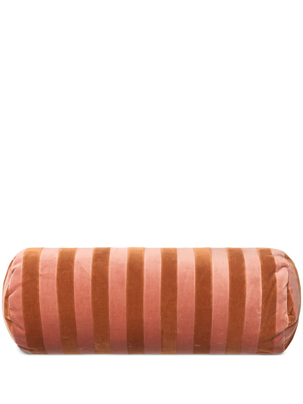 Christina Lundsteen Bolster Stripe Velvet Cushion (20cm x 60cm) | Orange | FARFETCH AU | Farfetch Global