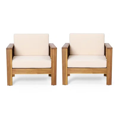 Zytaevius Outdoor Patio Chair with Cushions (Set of 2) | Wayfair North America
