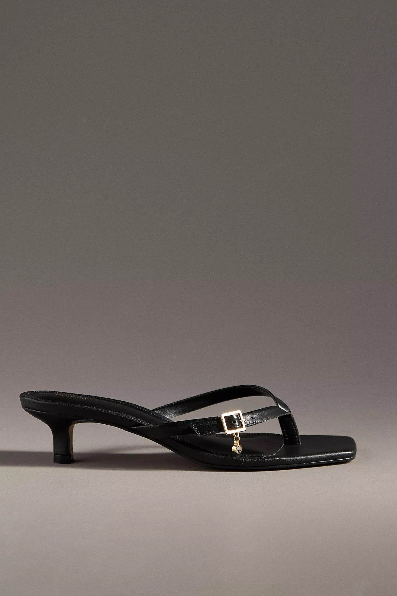 Maeve Thong Buckle Kitten Heels | Anthropologie (US)