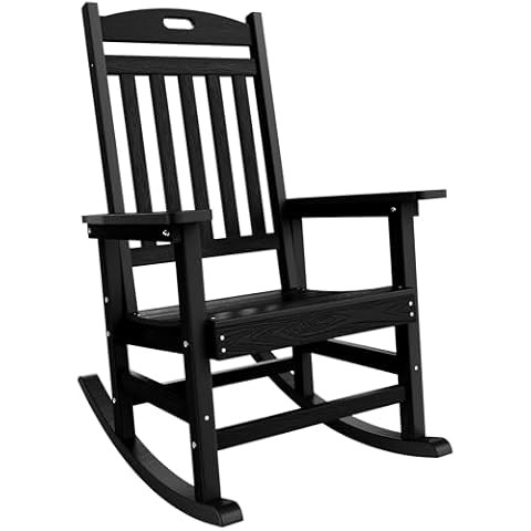 Psilvam Oversized Rocking Chair, with 21" Wide Seat and 32" Tall Backrest, Pre-Assembled with Mos... | Amazon (US)