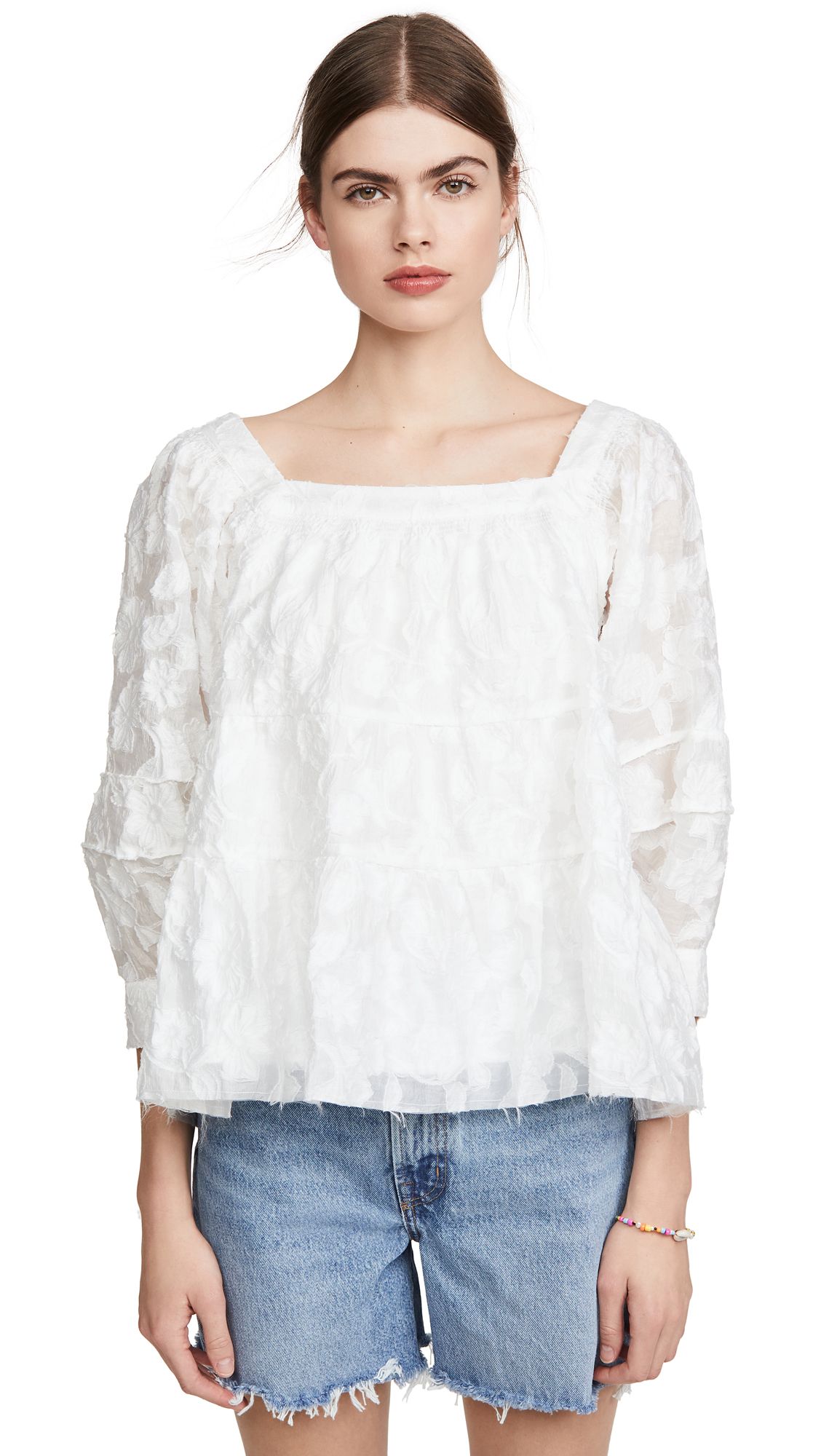 Moon River White Blouse | Shopbop