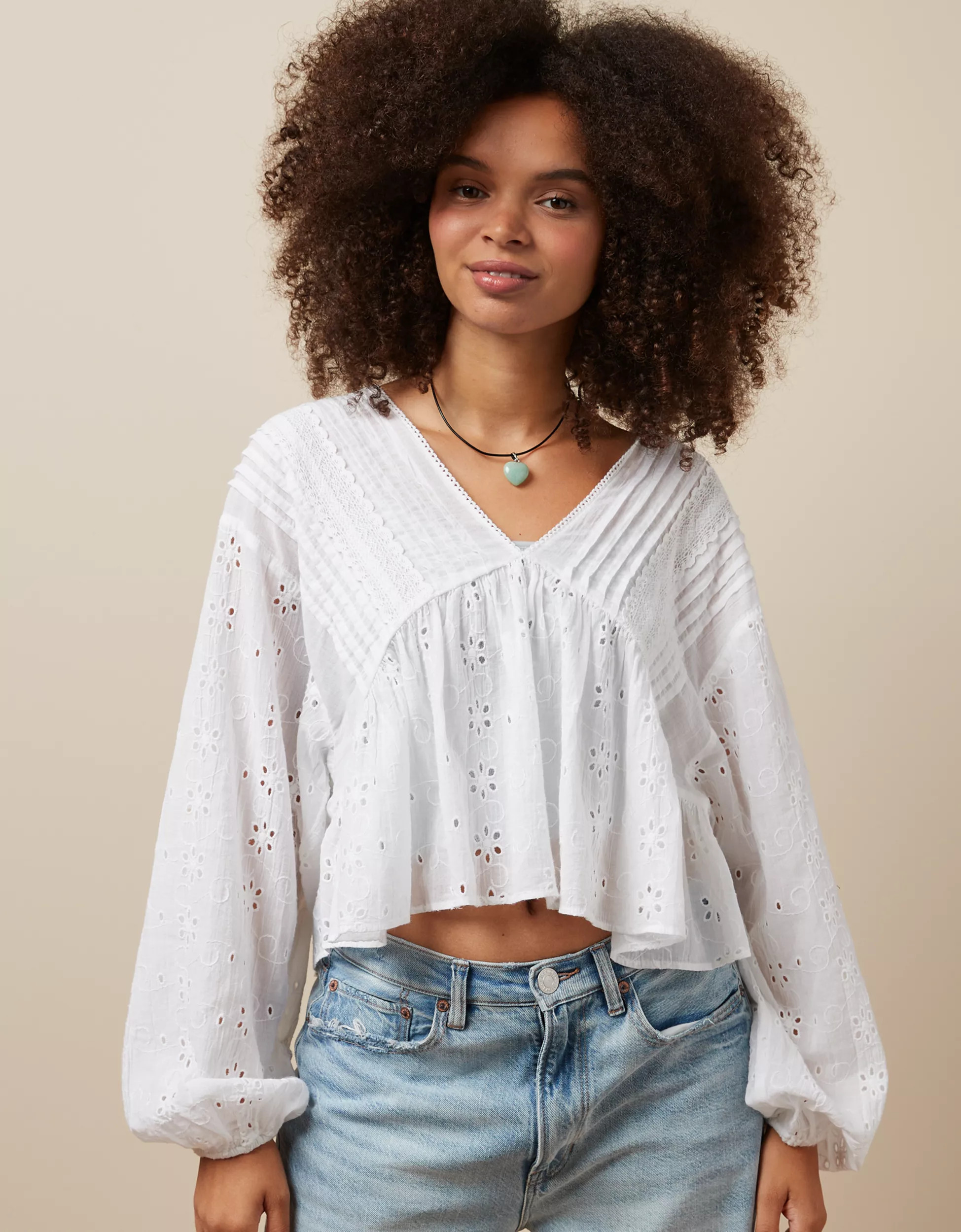 AE Babydoll Blouse | American Eagle Outfitters (US & CA)