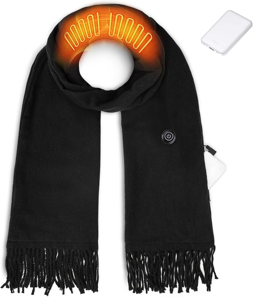 EN'DA professional Heated Scarf for Women and Men with Rechargeable Battery, Winter Electric Scar... | Amazon (US)