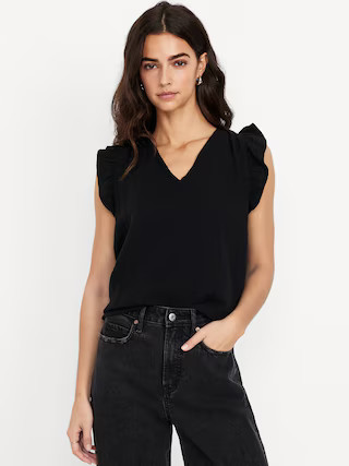 Sleeveless Crinkle Gauze Top | Old Navy | Old Navy (US)