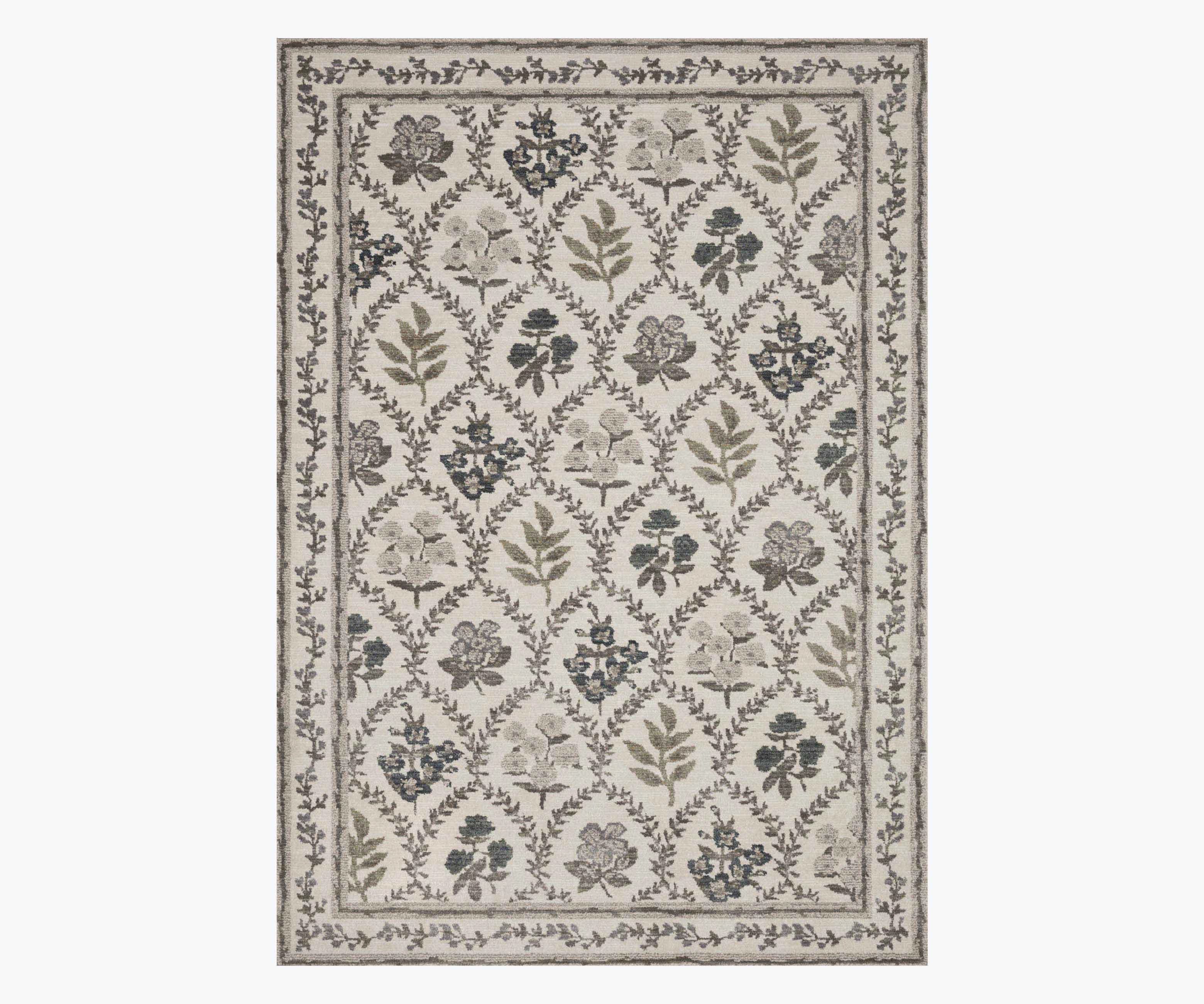 Hawthorne Ivory Power-Loomed Rug | Rifle Paper Co.