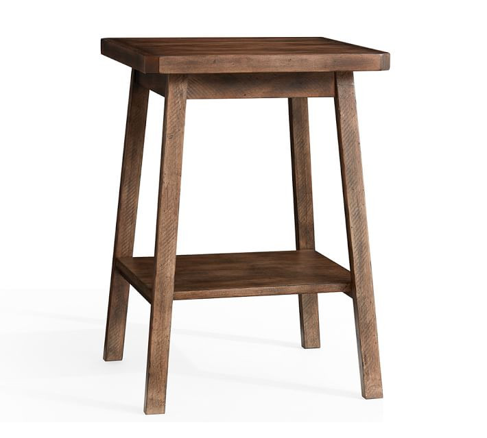 Mateo End Table, Salvaged Black | Pottery Barn (US)