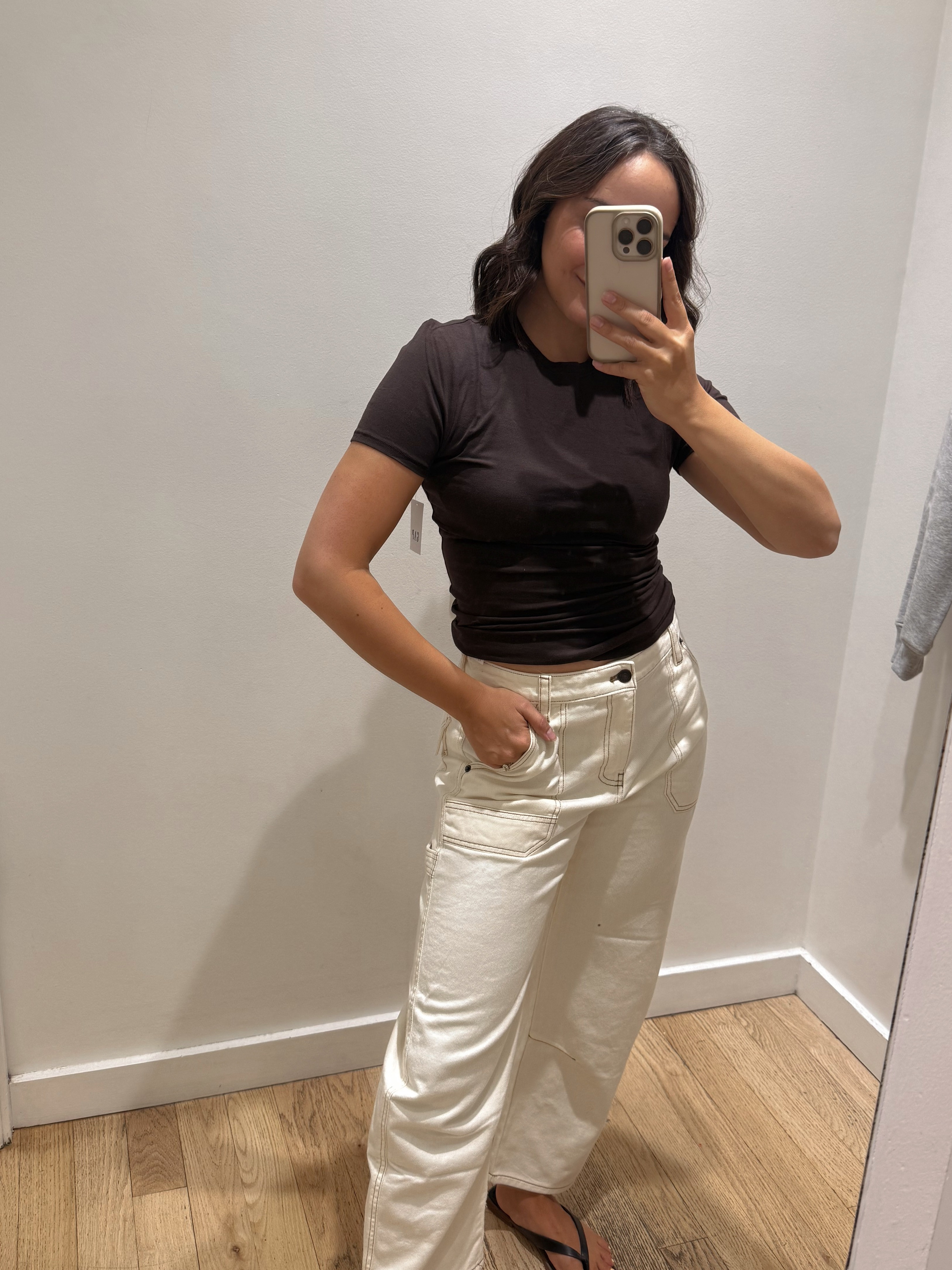 Gap pre-fall outfits. Love the fit of these barrel pants and t-shirt. 

 #LTKfall #LTKstyletip #LTKpetite