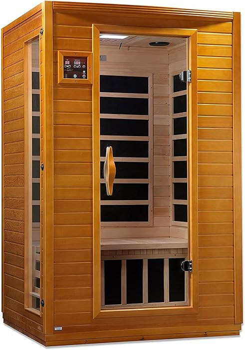 DYNAMIC SAUNAS Andora 2-Person Low EMF FAR Infrared Sauna with Red Light Therapy & Bluetooth Spea... | Amazon (US)