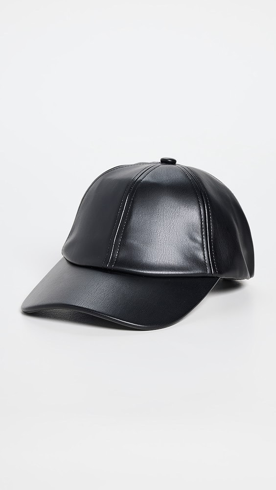 Lele Sadoughi Faux Leather Baseball Cap | Shopbop | Shopbop