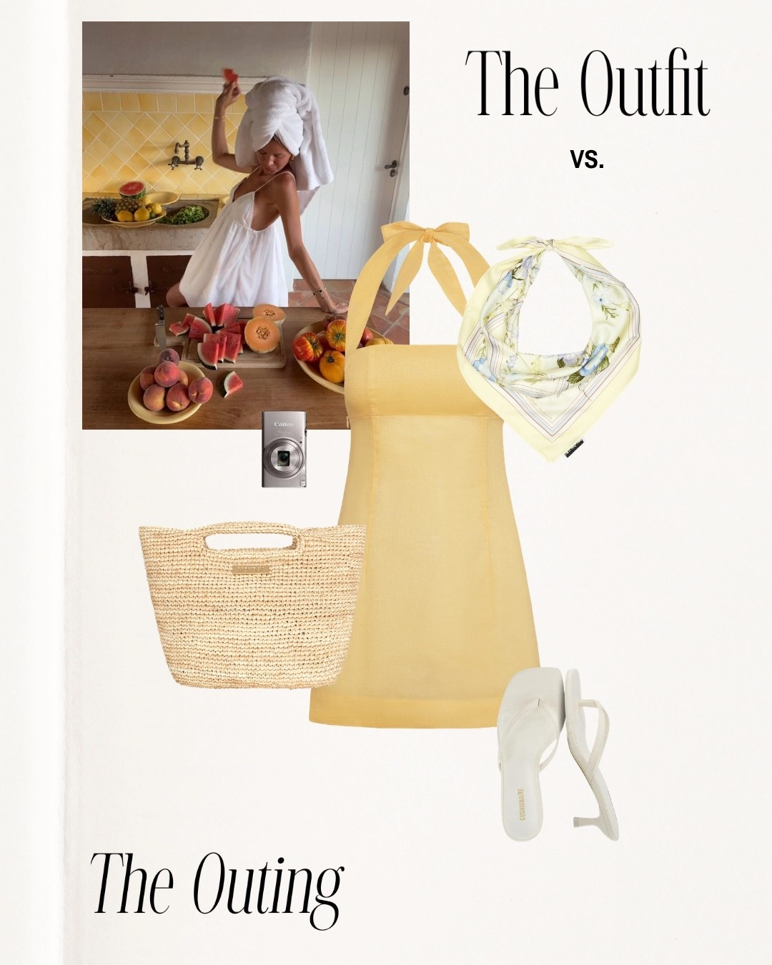 The outing vs the outfit!!🍋 

Euro summer, Europe, Italy, daytime date, brunch, Monday swimwear, vacation, travel outfit, summer outfit inspo, summer fit, spring, headscarf, beach, linen