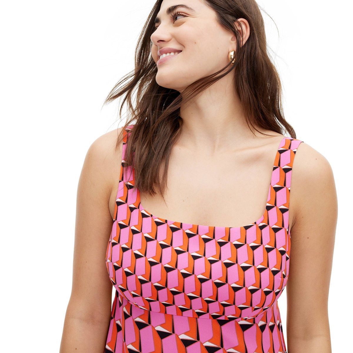 Women's 90's Shift Pink Modern Geo Mini Dress - DVF for Target | Target
