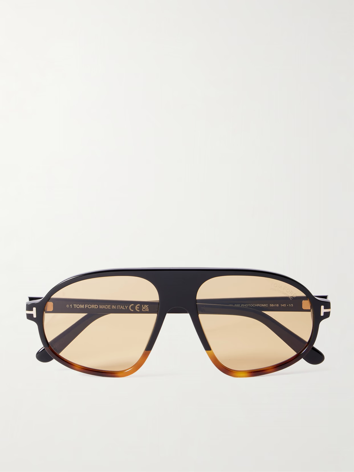 TOM FORD - Erol Aviator-style Tortoishell Acetate Sunglasses - Tortoiseshell | NET-A-PORTER (US)