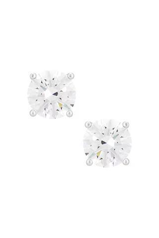 By Adina Eden Juliette Stud Earring in Metallic Silver. | Revolve Clothing (Global)