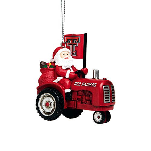 FOCO Texas Tech Red Raiders NCAA Santa Riding Tractor Ornament, team color, one size (RONCSNTARDT) | Amazon (US)