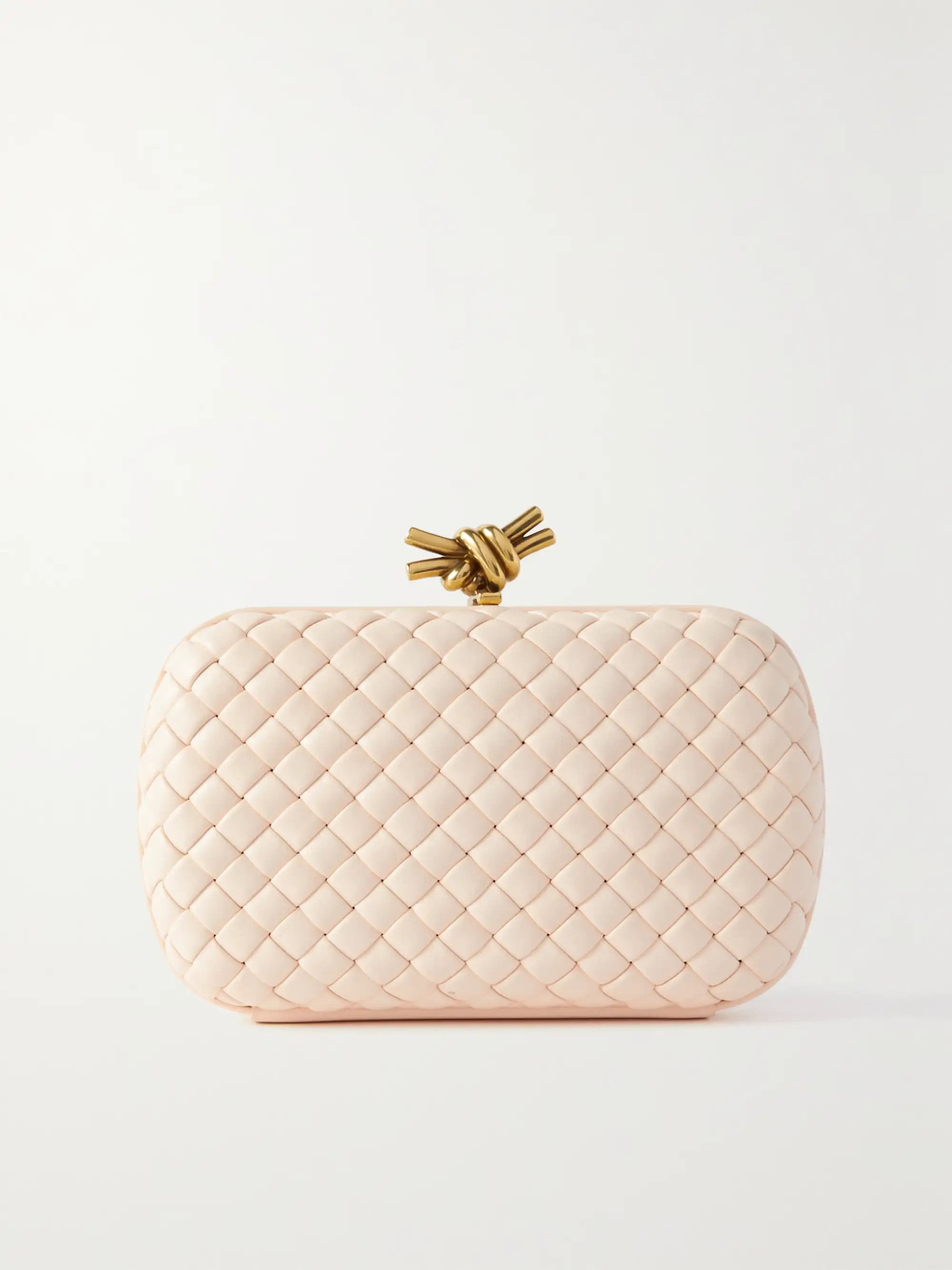 Knot padded intrecciato leather clutch | NET-A-PORTER (UK & EU)