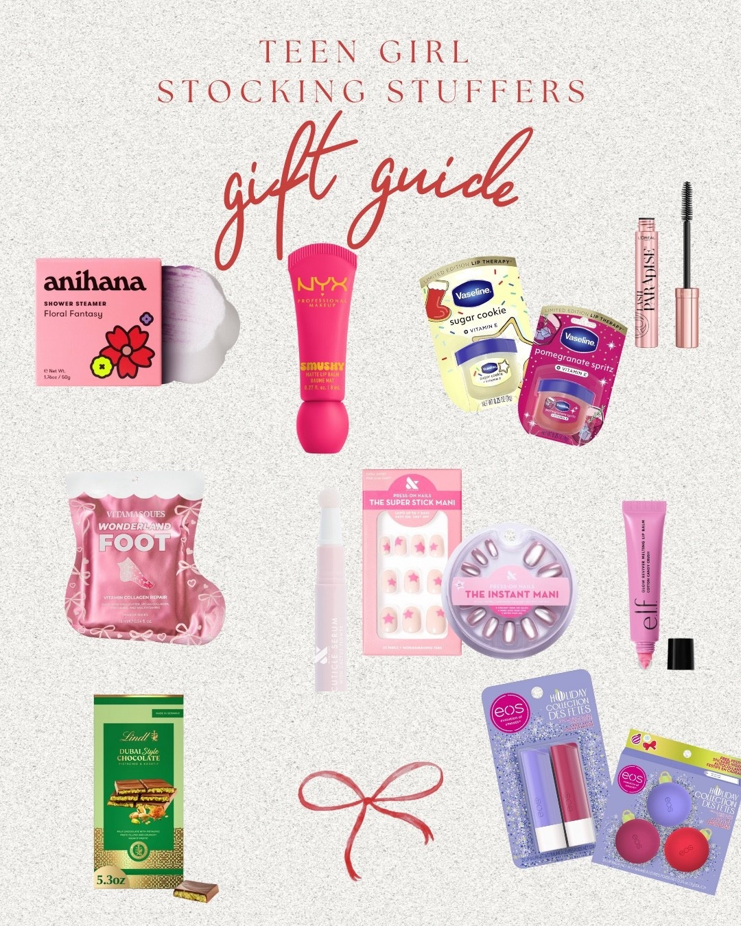Stocking stuffers ideas for the teen girls in your life 🩷💄💅🏻 #teens #teengirl #girls #stockingstuffers

#LTKSeasonal #LTKHoliday #LTKGiftGuide