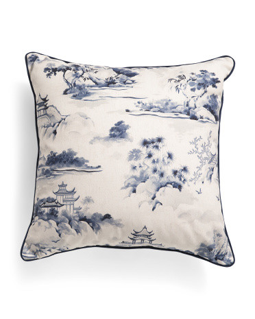 24x24 Chinoiserie Scene Print Pillow | Throw Pillows | Marshalls | Marshalls