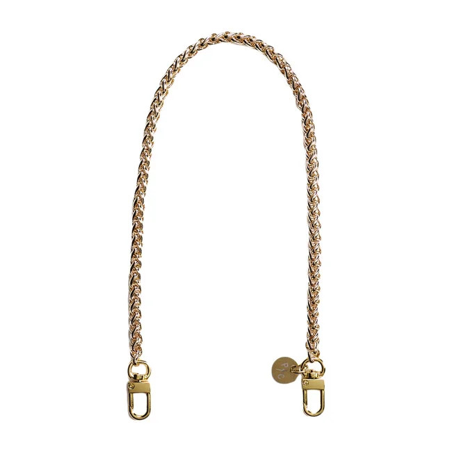 Pretty Connected Nikki Mini Face Mask Chain Strap, Gold Maisonette | Maisonette