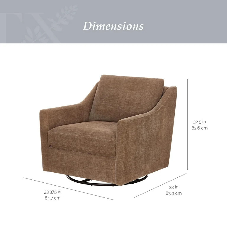 My Texas House Roan Swivel Accent Chair | Walmart (US)