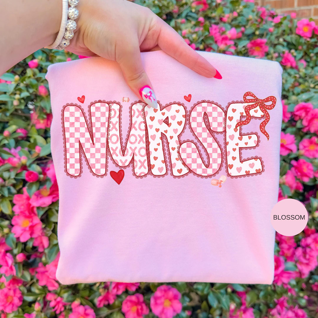 Comfort Colors Nurse Valentine Day, Registered Nurse Shirt, Valentines Nursing, Registered Nurse ... | Etsy (US)