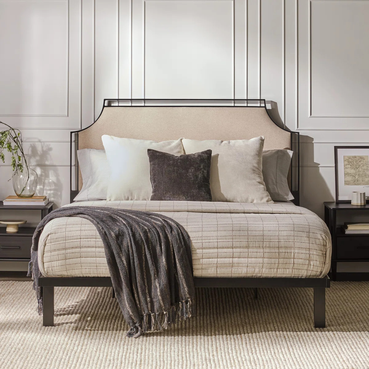 Jerwan Upholstered Queen Platform Bed | Wayfair North America