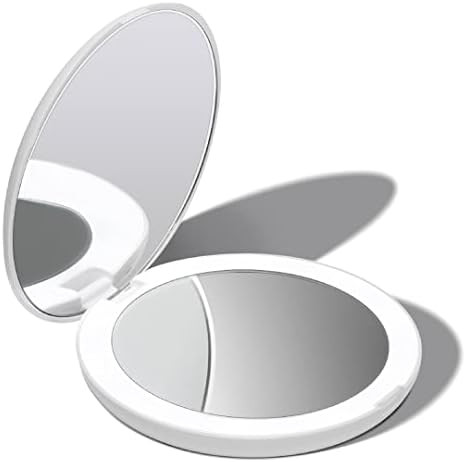 Fancii LED Lighted Travel Makeup Mirror, 1x/10x Magnification - Daylight LED, Compact, Portable, ... | Amazon (US)