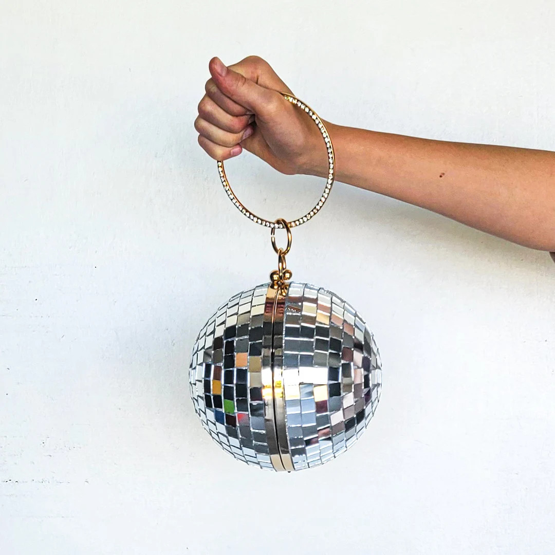 Disco Ball Handbag, Disco Ball Clutch, Disco Bag, Disco Ball Purse, Mirror Tile Bag - Etsy | Etsy (US)
