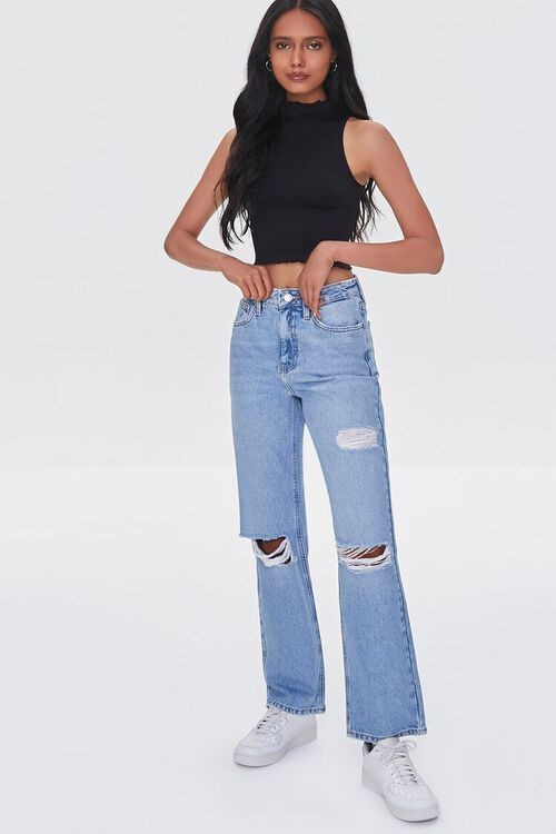 Premium Distressed 90s-Fit Jeans | Forever 21 | Forever 21 (US)