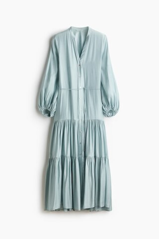 H & M - Shirt Dress with Tiered Skirt - Light Dusty Turquoise | H&M (US + CA)