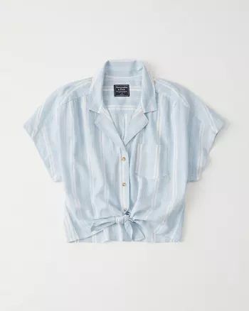 Womens Button-Up Dolman Shirt | Womens Tops | Abercrombie.com | Abercrombie & Fitch US & UK