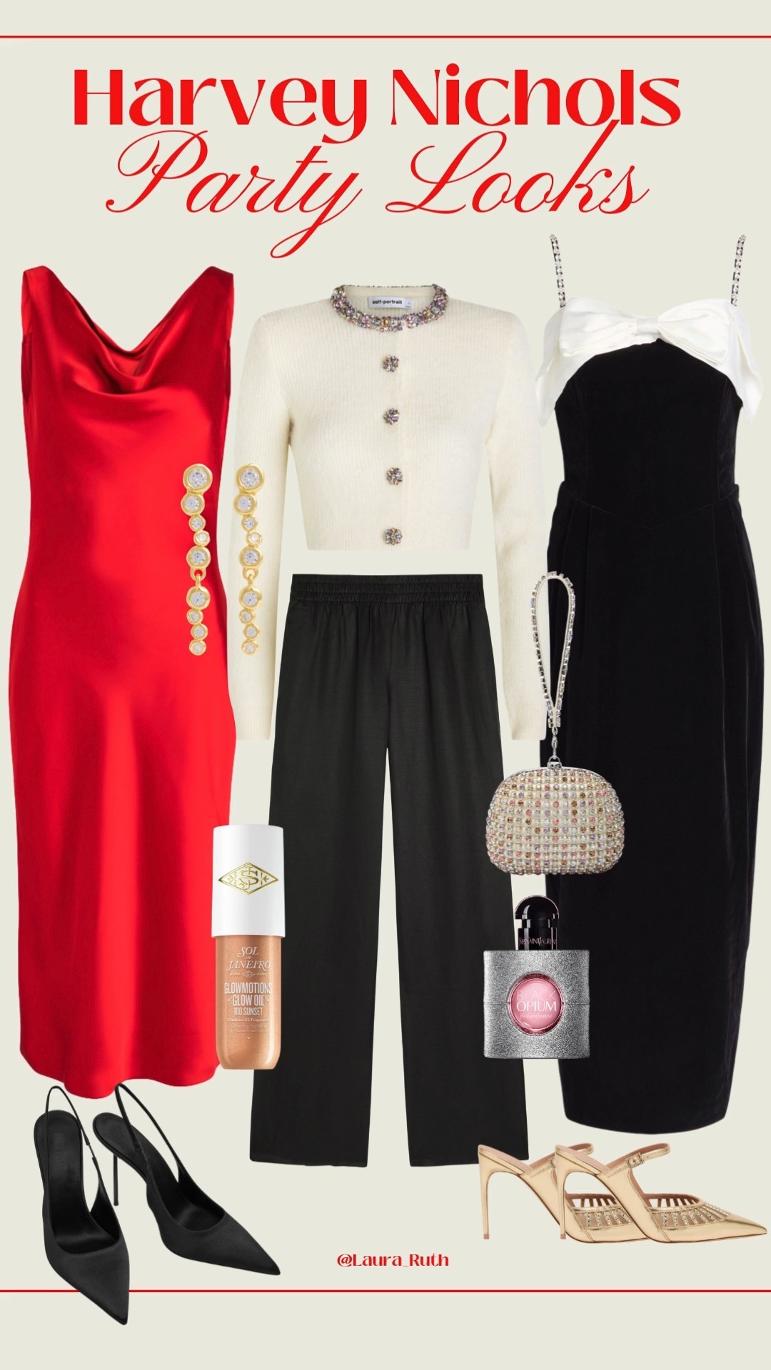 Three ways to party from Harvey Nichols: sleek red, glam velvet or chic knit and trousers. ✨💋💃🏻 partywear, New Year’s Eve 

#LTKpartywear #LTKxHarveyNichols #LTKuk