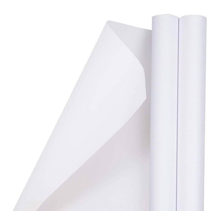 JAM PAPER White Matte Gift Wrapping Paper Rolls - 2 packs of 25 Sq. Ft. | Target