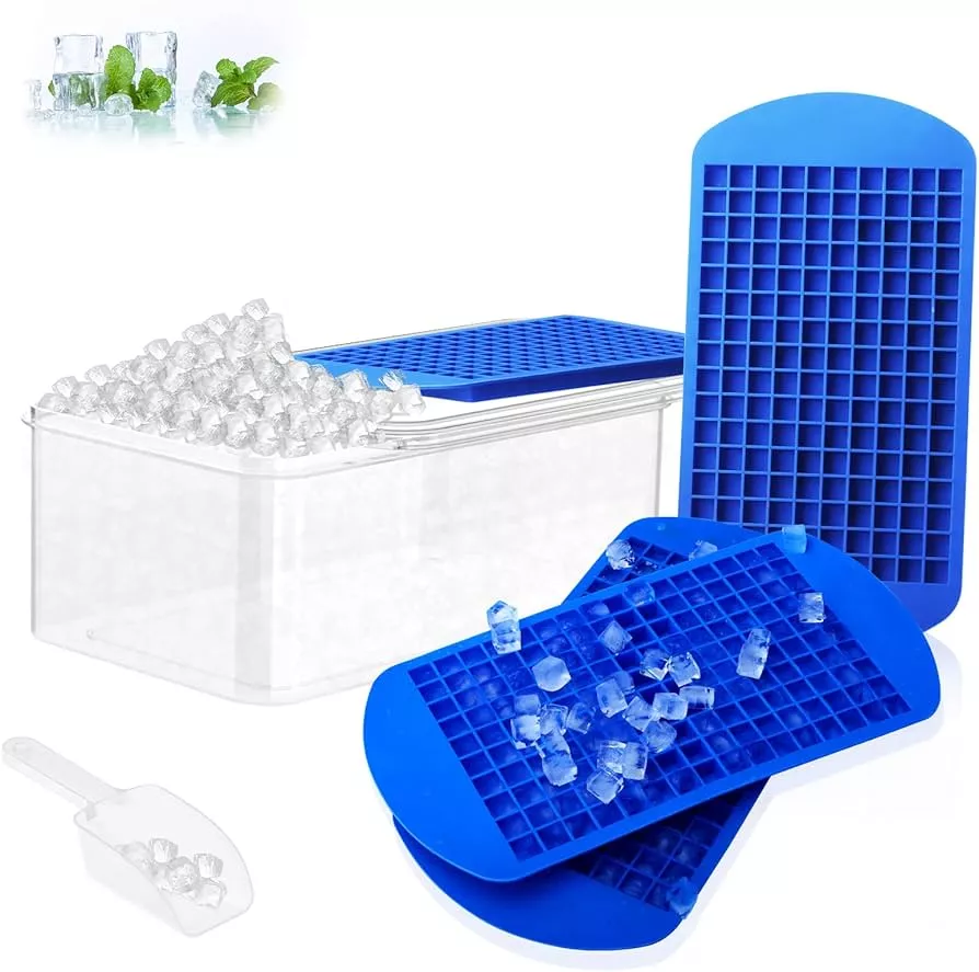 Joie Mini Ice Cube Tray, Silicone, BPA Free, Assorted Colors, Each Tray  Makes 32 Ice Cubes, Set of 2, Assorted Colorss 