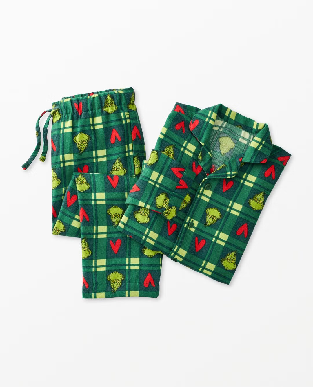 Kids Dr. Seuss Grinch Flannel Pajama Set | Hanna Andersson