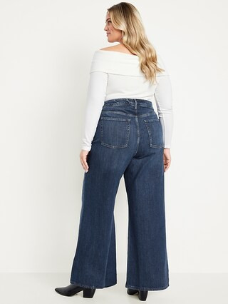 Extra High-Waisted Super Wide-Leg Jeans | Old Navy (US)