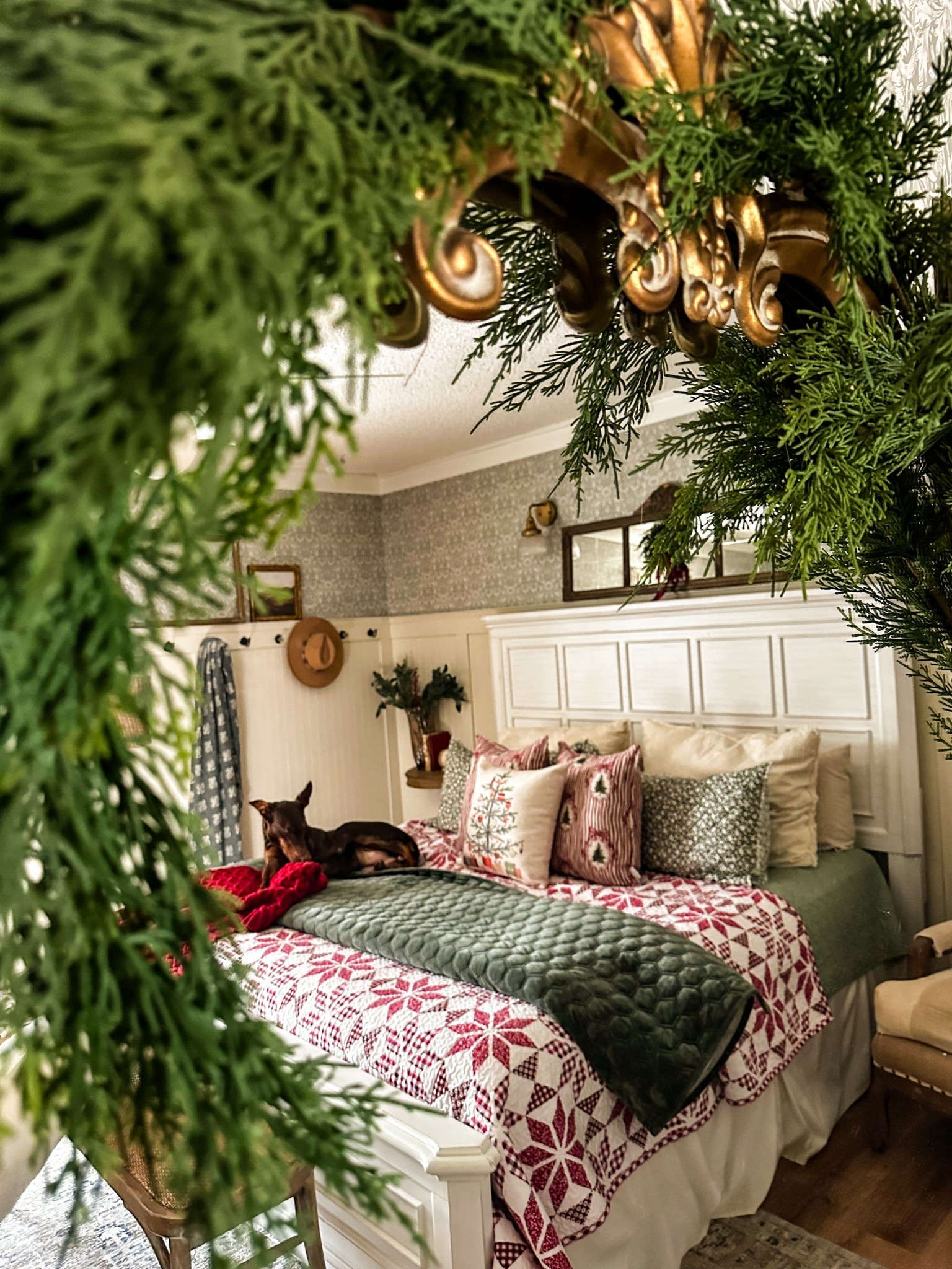 Cozy Christmas cottage bedroom with layers 

#LTKSaleAlert #LTKHoliday #LTKHome