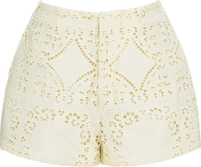 Eman Broderie Anglaise Cotton Shorts | Nordstrom