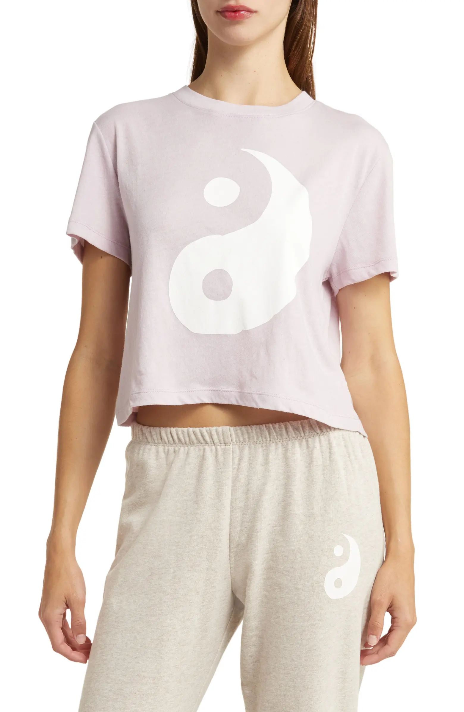 Yin & Yang Crop Graphic T-Shirt | Nordstrom
