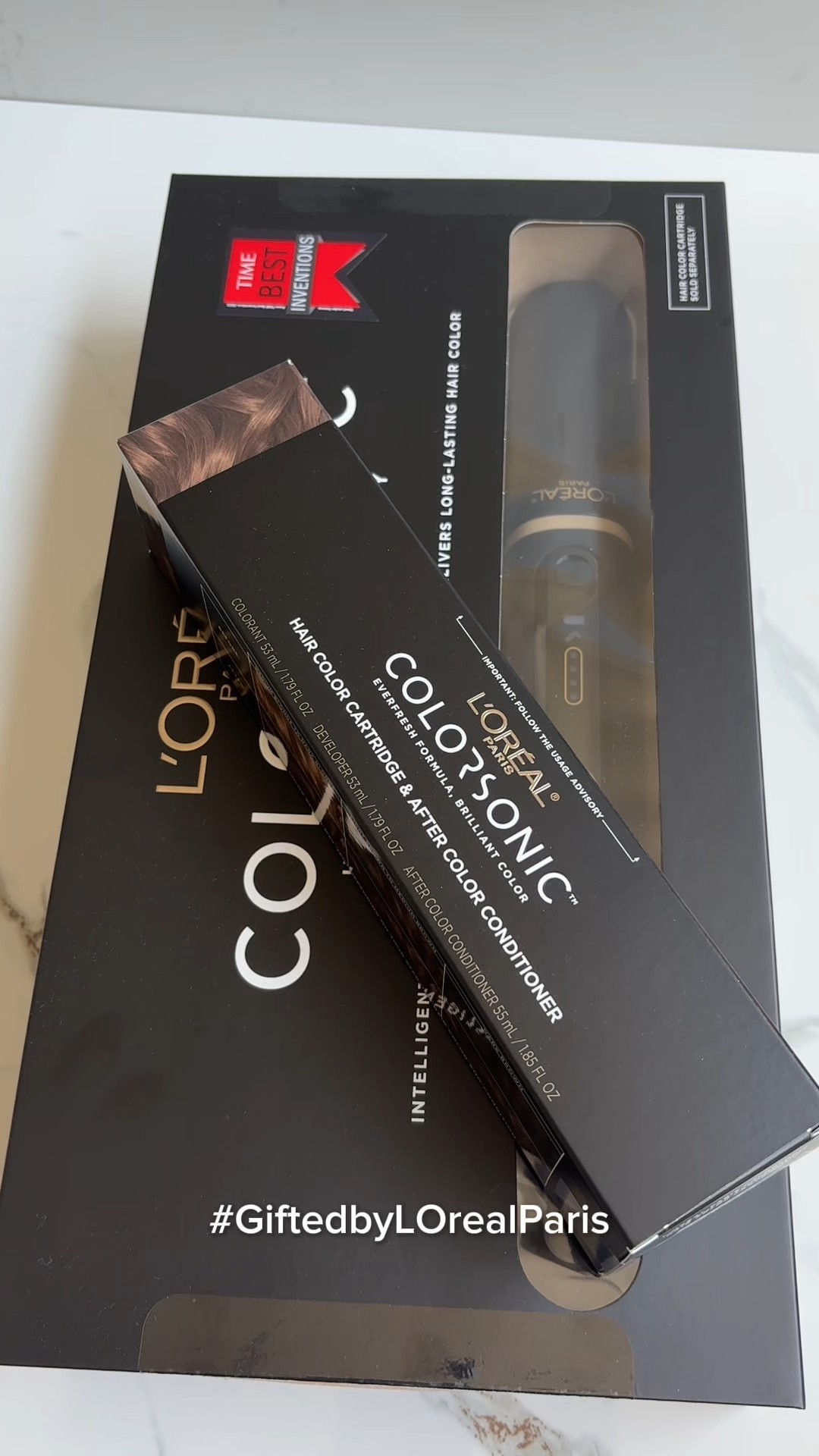 Thank you L’Oreal for sending me this free colorsonic device! This is designed to make hair coloring at home simple and clean. It mixes and dispenses the dye for you with moving bristles and an extra attachment to do your whole head easily. They have a great range of shades and I can’t wait to use this to color my hair! I’m an at home coloring novice and appreciate how easy this kit will make things for me! 

#LTKBeauty #LTKStyleTip