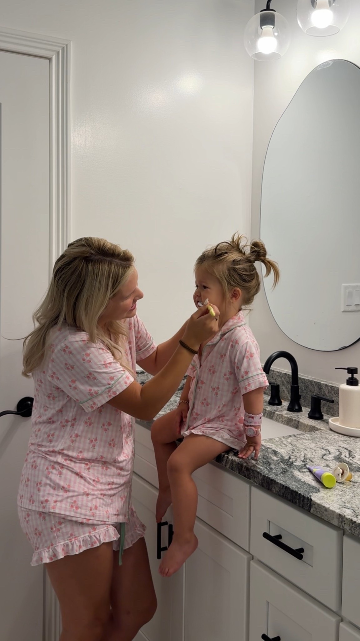 Cutest mommy and me pajamas 🌸🤍

#LTKKids #LTKFindsUnder50 #LTKFamily